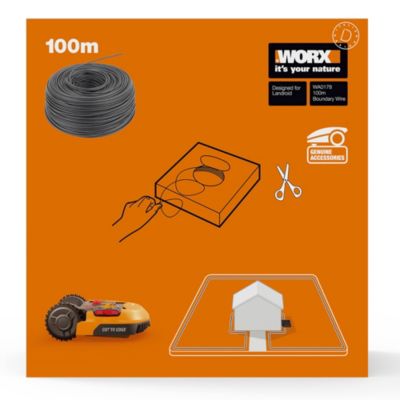 Câble de délimitation robot Worx L.100 m