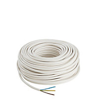 Câble électrique 3x1,5 mm² Nexans blanc - 50 m
