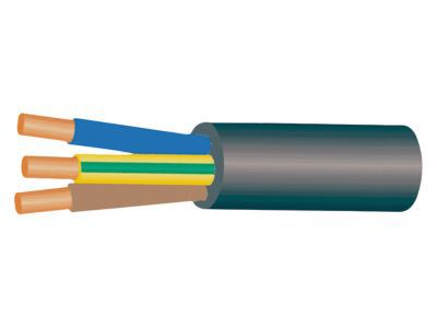 Câble électrique 3x2,5 mm² H07RNF Nexans vendu au mètre linéaire
