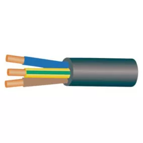 Câble électrique 3x2,5 mm² H07RNF Nexans vendu au mètre linéaire