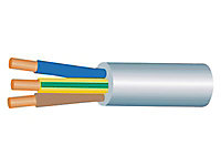 Câble électrique 3x6 mm² Nexans gris vendu au mètre linéaire