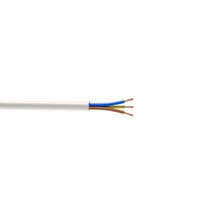 Câble électrique flexible H03VVF 3x0,75 mm² Blanc - 25 m