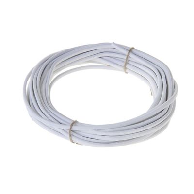 Câble électrique 3 G 0.75 mm² h03vvf L.10 m, blanc