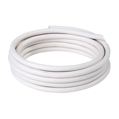 Fil cable epais de 1mm blanc gaine vendu coupé à 1 mètre