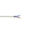 Câble électrique flexible H05VVF 2x1,5 mm² Blanc - 25 m
