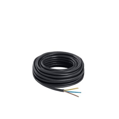 Câble électrique flexible H05VVF 3x1,5 mm² Noir - 5 m