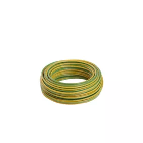 Câble électrique H07VR 6 mm² Jaune/vert - 25 m