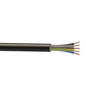Câble électrique U1000R2V 5x1.5 mm² Noir 25 m