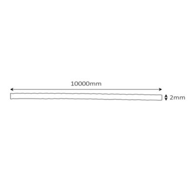 Câble en acier Diall ø2 mm, 10 m Argent