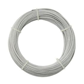 Câble en acier Diall ø2 mm, 20 m Argent