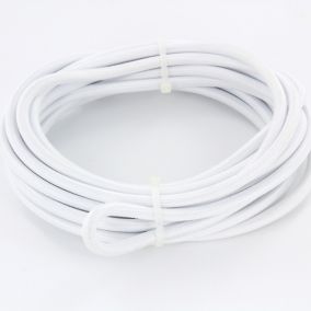 Câble en textile blanc Chacon 3m 2 x 0,75mm²