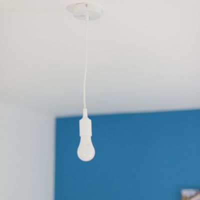 Câble en textile blanc Chacon 3m 2 x 0,75mm²