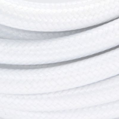 Câble en textile blanc Chacon 5m 2 x 0,75mm²