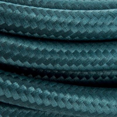 Câble en textile bleu paon Chacon 3m 2 x 0,75mm²