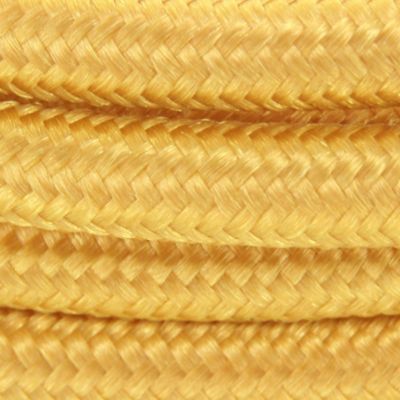 Câble en textile or Chacon 2m 2 x 0,75mm² HO3VVH2-F avec interrupteur