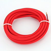 Câble en textile rouge Chacon 3m 2 x 0,75mm²