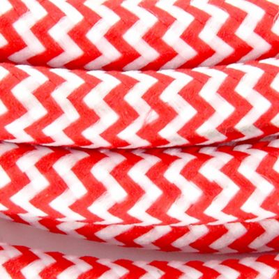 Câble en textile rouge et blanc Chacon 3m 2 x 0,75mm²