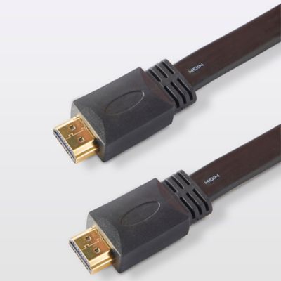 Câble HDMI Mâle / Mâle coudé 4K noir Blyss, 5 m