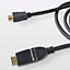 Câble HDMI Mâle / Mâle coudé 4K noir Blyss Or, 1.5 m