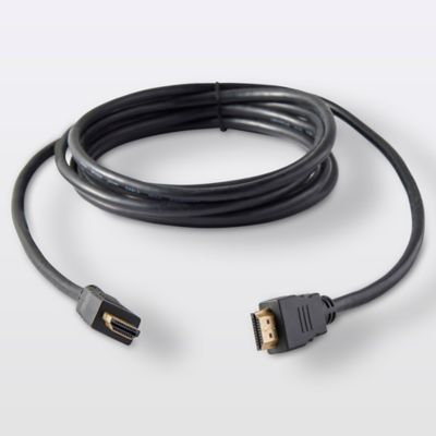REAL CABLE HD-E-HOME Câble HDMI Extra Plat Double Blindage Fiche ABS  Mâle/Mâle