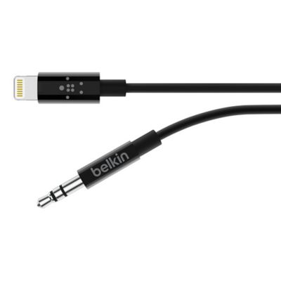 Câble Lightning vers Jack DAC Belkin noir 0.9 m