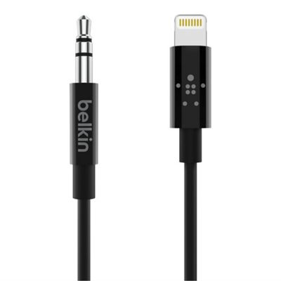 Câble Lightning vers Jack DAC Belkin noir 0.9 m