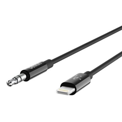 Câble Lightning vers Jack DAC Belkin noir 0.9 m