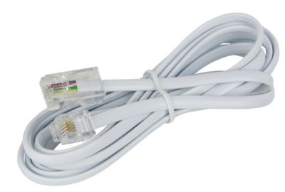 Cable telephonique 4 fils plat pour rj09, rj11, rj12 (le mètre) fil  telephone