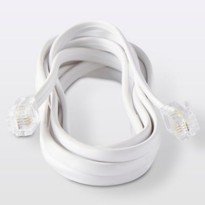 Câble RJ11 Mâle / Mâle blanc Blyss, 2 m