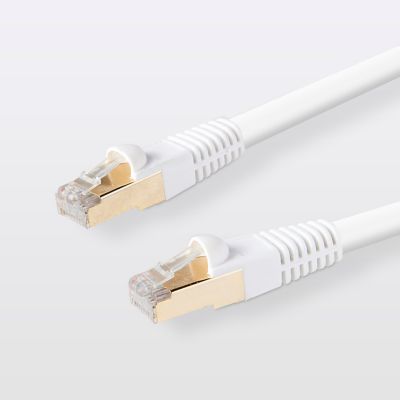 Câble RJ45 Mâle / Mâle blanc Blyss Or, 0.5 m