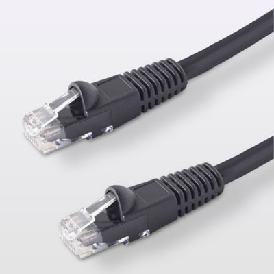 Câble RJ45 Mâle / Mâle Catégorie 5E noir Blyss, 10 m | Castorama