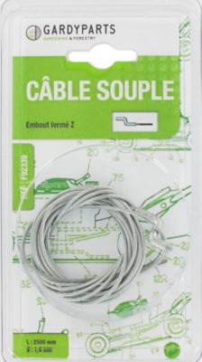 Lot De 4 Embouts De Câble En Z Pour Tondeuse - Compatible Câbles 2mm, Fixation à Trou Unique, Remplacement Accélérateur - 2