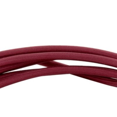 Câble textile 2 fils pour luminaire ou suspensions 0,75mm L.3m rouge brique Chacon