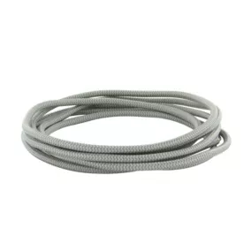Câble textile 2 fils pour luminaire ou suspensions 0,75mm L.3m vert et blanc Chacon