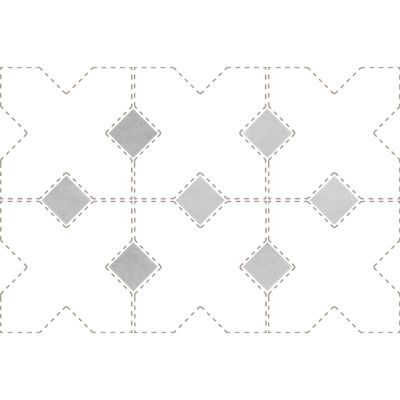 Cabochon sol / mur mate 3,4x3,4 cm Taco KASBAH AMBER GREY MATT