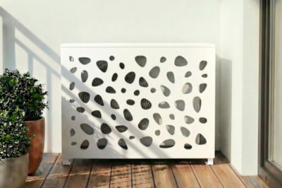 Cache clim aluminium blanc Aneto Sunny - taille S