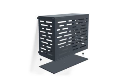 Cache clim Amaro Arlberg avec face inférieure - Acier Gris anthracite - 90x68x60 cm (Taille S)