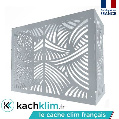 Cache clim MAKALA - Gris Métal RAL 9006 - L95 x H83 x P53cm (Taille L) - KACH KLIM