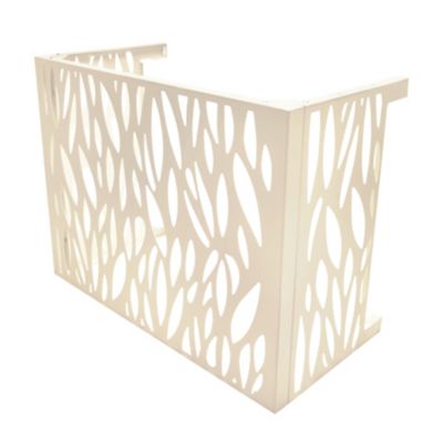 Cache climatiseur GoodHome Neva blanc crème