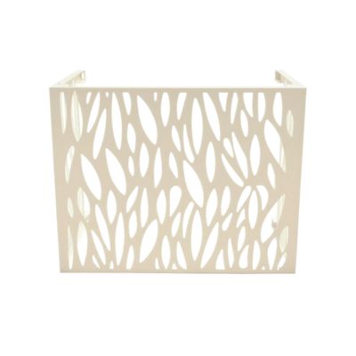 Cache climatiseur GoodHome Neva blanc crème