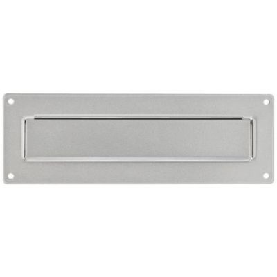 Cache-entrée extérieur Porta 796 SI pour boîte aux lettres, 266 x 68 x 9 mm, aluminium et acier.