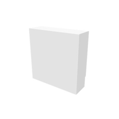 Cache nourrice plomberie ATOLE en acier Blanc - Largeur fixe - Taille 1 : 450 x 450 x 150 mm