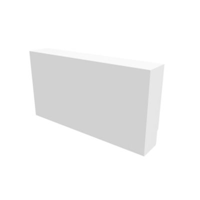 Cache nourrice plomberie ATOLE en acier Blanc - Largeur fixe - Taille 3 : 450 x 850 x 150 mm