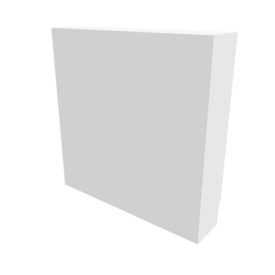 Cache nourrice plomberie ATOLE en acier Blanc - Largeur fixe - Taille 5 : 650 x 650 x 150 mm