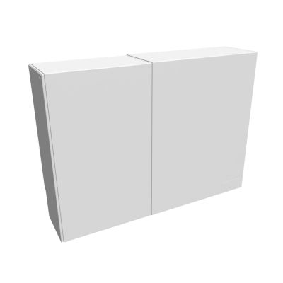 Cache nourrice plomberie ATOLE en acier Blanc - Largeur réglable - Taille 1