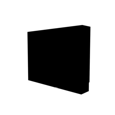 Cache nourrice plomberie ATOLE en acier Noir - Largeur fixe - Taille 2 : 450 x 650 x 150 mm