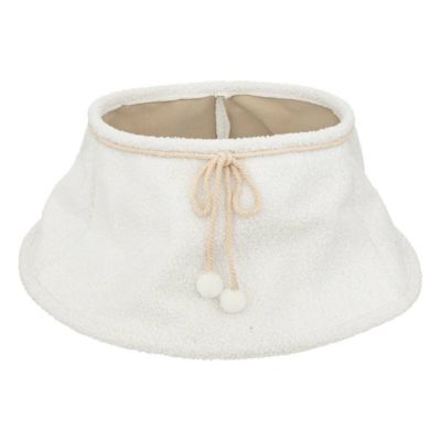 Cache pied de sapin bouclette d.56cm blanc - feeric lights & christmas