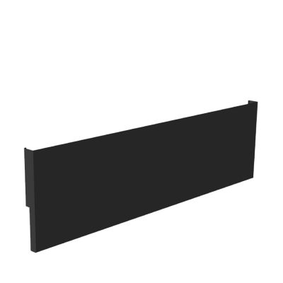 Cache plinthe Dixneuf acier noir Lg. 815