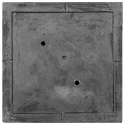 Cache-pot d'extérieur traditionnel en fibre d'argile noir PAROS