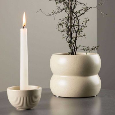 Cache pot Dapne 161613cm - Beige et noir